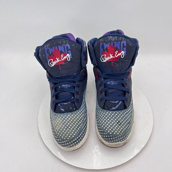 Patrick Ewing 33 Men Size 10 1ew90166-463 Blue Toronto Maple Leaf Training Shoes - Picture 3 of 13